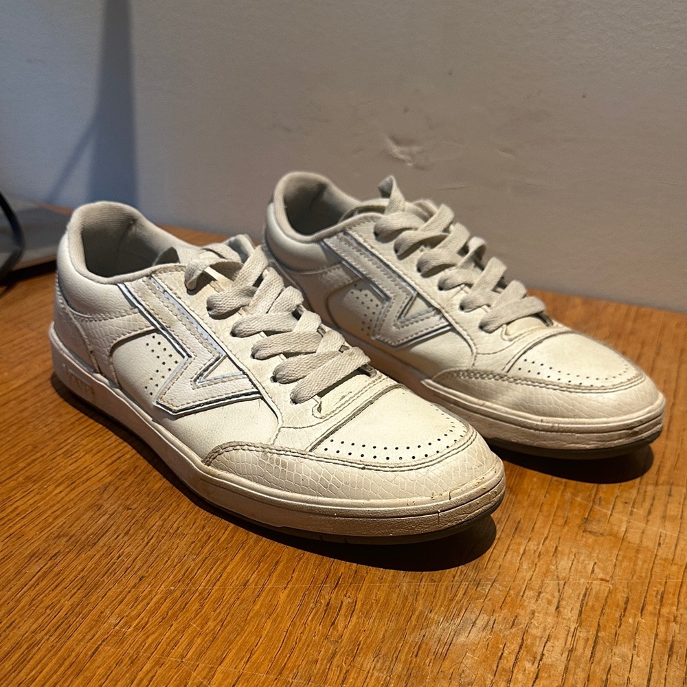 Vans White Leather Women's Sneakers